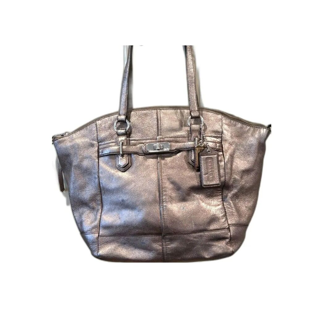 Coach Bronze Metallic Shoulder Bag